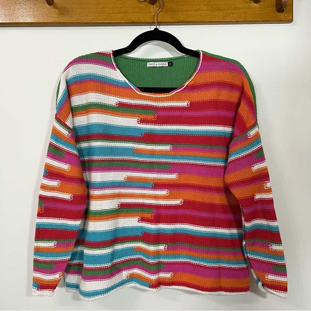 Zaket & Plover Colourful Knit Sweater | S